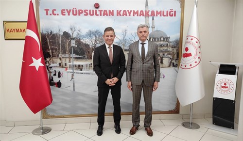 Esenler Kaymakamı Sn. Süleyman Özçakıcı’dan Eyüpsultan Kaymakamı Sn. Dr. Arslan Yurt’a Nezaket Ziyareti